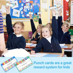 50pcs Punch Cards Reward & Incentive for Students & Business Loyalty