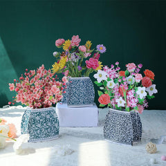 3D Porcelain Vase Greeting Card Thank You Bouquet Blessings Card