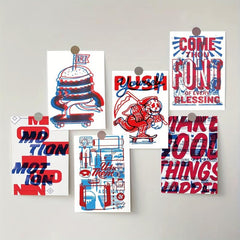 10pcs Street Style Series Postcard DIY Wall Decoration Card
