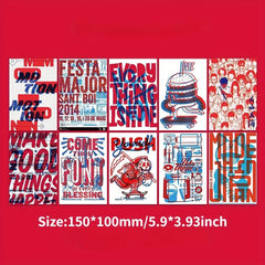 10pcs Street Style Series Postcard DIY Wall Decoration Card