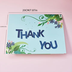 1pc Thank You Pop Up Card 3D Pop Up Greeting Card With Envelopes