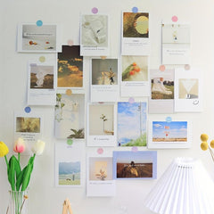 Set of 30 Nordic Postcards for Girlish Heart Bedroom Decor