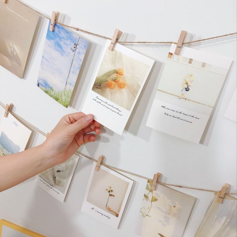 Set of 30 Nordic Postcards for Girlish Heart Bedroom Decor