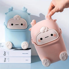 Mini Waste Paper Basket Trash Can for Office Bathroom Kitchen