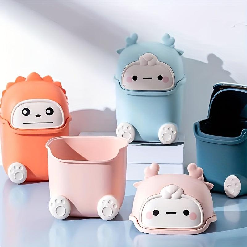 Mini Waste Paper Basket Trash Can for Office Bathroom Kitchen