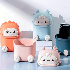 Mini Waste Paper Basket Trash Can for Office Bathroom Kitchen