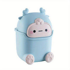 Mini Waste Paper Basket Trash Can for Office Bathroom Kitchen
