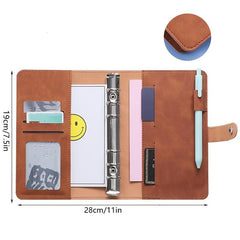 Stylish A6 Leather Budget Binder