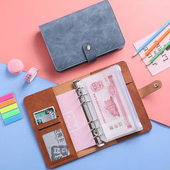Stylish A6 Leather Budget Binder