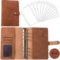 Stylish A6 Leather Budget Binder