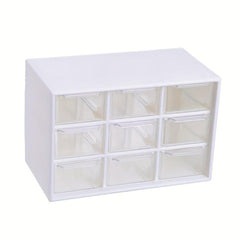 9-Square Transparent Storage Box for Books, Snacks, Clothes, Socks
