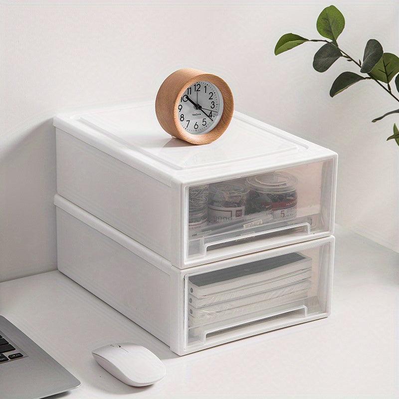 Desktop Storage Box Drawer Type Single Layer Stackable