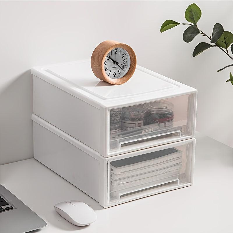 Desktop Storage Box Drawer Type Single Layer Stackable