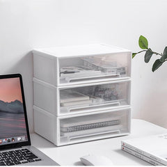 Desktop Storage Box Drawer Type Single Layer Stackable