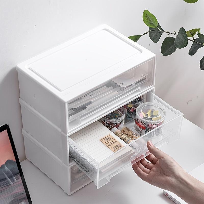 Desktop Storage Box Drawer Type Single Layer Stackable