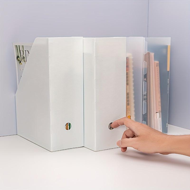 File Storage Box Standing File Shelf Book Shelf File Frame Desktop Data Shelf