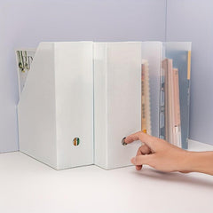 File Storage Box Standing File Shelf Book Shelf File Frame Desktop Data Shelf