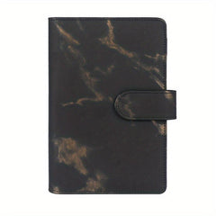 6-Ring Stylish Binder Planner Magnetic Buckle Closure PU Leather Women