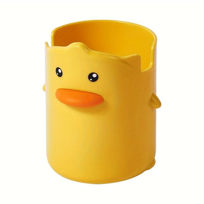 Cute Yellow Duck Pen Holder for Desk