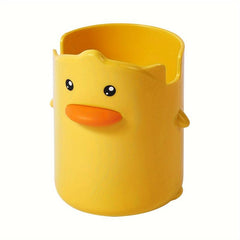 Cute Yellow Duck Pen Holder for Desk