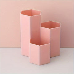 Hexagon Pen Holder Stationery Student Office Supplies Pencil Holder