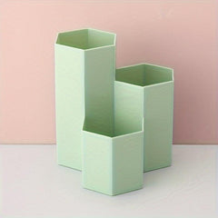 Hexagon Pen Holder Stationery Student Office Supplies Pencil Holder