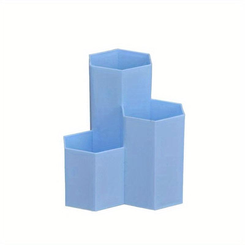 Hexagon Pen Holder Stationery Student Office Supplies Pencil Holder