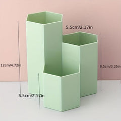 Hexagon Pen Holder Stationery Student Office Supplies Pencil Holder