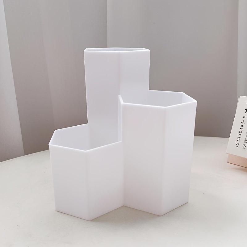 Hexagon Pen Holder Stationery Student Office Supplies Pencil Holder
