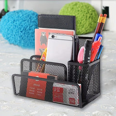 Desk Mail Organizer Small File Organizer Metal Mesh for Office and Home