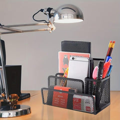Desk Mail Organizer Small File Organizer Metal Mesh for Office and Home
