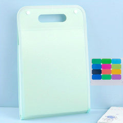 ZGC Vertical A4 Portable File Folder 13 Grid Test Paper Bag
