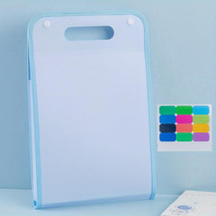 ZGC Vertical A4 Portable File Folder 13 Grid Test Paper Bag