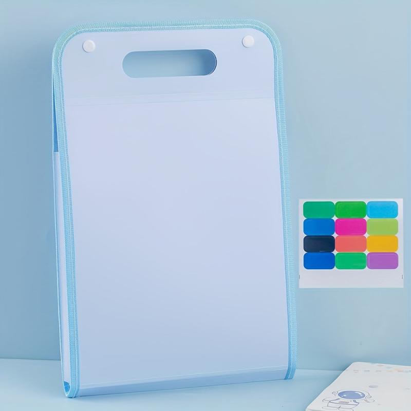 ZGC Vertical A4 Portable File Folder 13 Grid Test Paper Bag