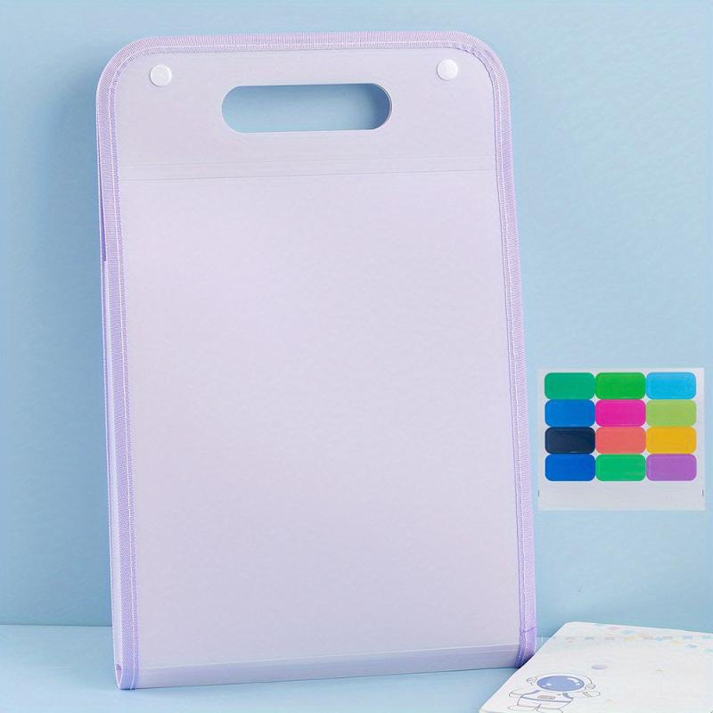 ZGC Vertical A4 Portable File Folder 13 Grid Test Paper Bag