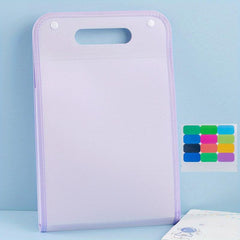 ZGC Vertical A4 Portable File Folder 13 Grid Test Paper Bag