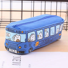 Creative Cartoon Bus-Shaped Pencil Case - Large Capacity Student Pencil Case