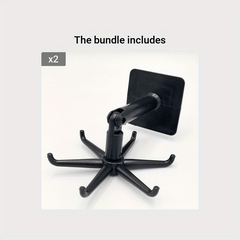 360 Rotatable Kitchen Hooks Utensil Rack Under Cabinet Holder