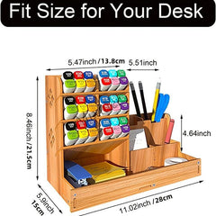 Wooden Pen Organizer: Desk, Office, School & Home