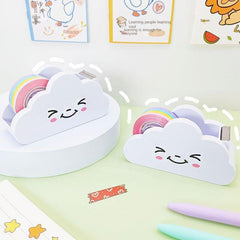 Rainbow Tape Dispenser Holder for Stationery Tapes