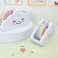 Rainbow Tape Dispenser Holder for Stationery Tapes