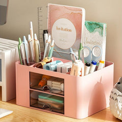 Transparent Drawer Storage Box for Office & Student Desks