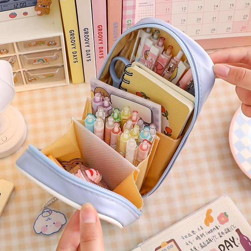 Cartoon Pencil Case Waterproof & Transparent Storage Bag