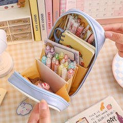 Cartoon Pencil Case Waterproof & Transparent Storage Bag