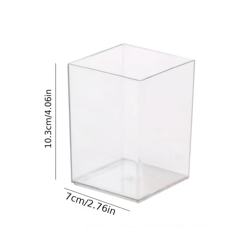 Minimalism Transparent Large Capacity Pen Holder for Desk