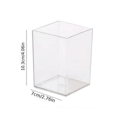 Minimalism Transparent Large Capacity Pen Holder for Desk