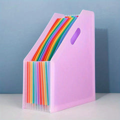 A4 Organ Bag Retractable Organ Folder Desktop Organizing Data Paper Storage