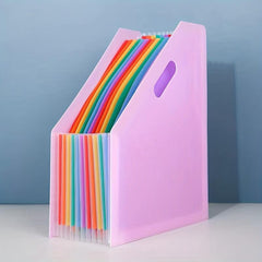 A4 Organ Bag Retractable Organ Folder Desktop Organizing Data Paper Storage