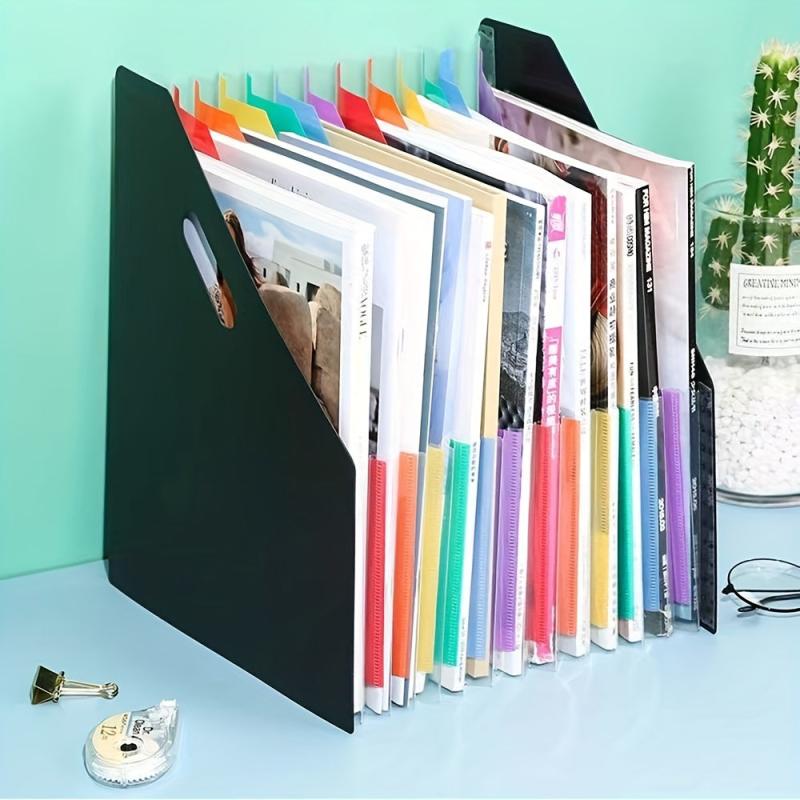 A4 Organ Bag Retractable Organ Folder Desktop Organizing Data Paper Storage