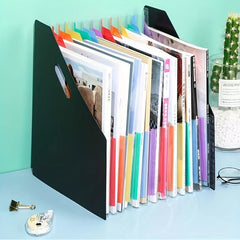 A4 Organ Bag Retractable Organ Folder Desktop Organizing Data Paper Storage